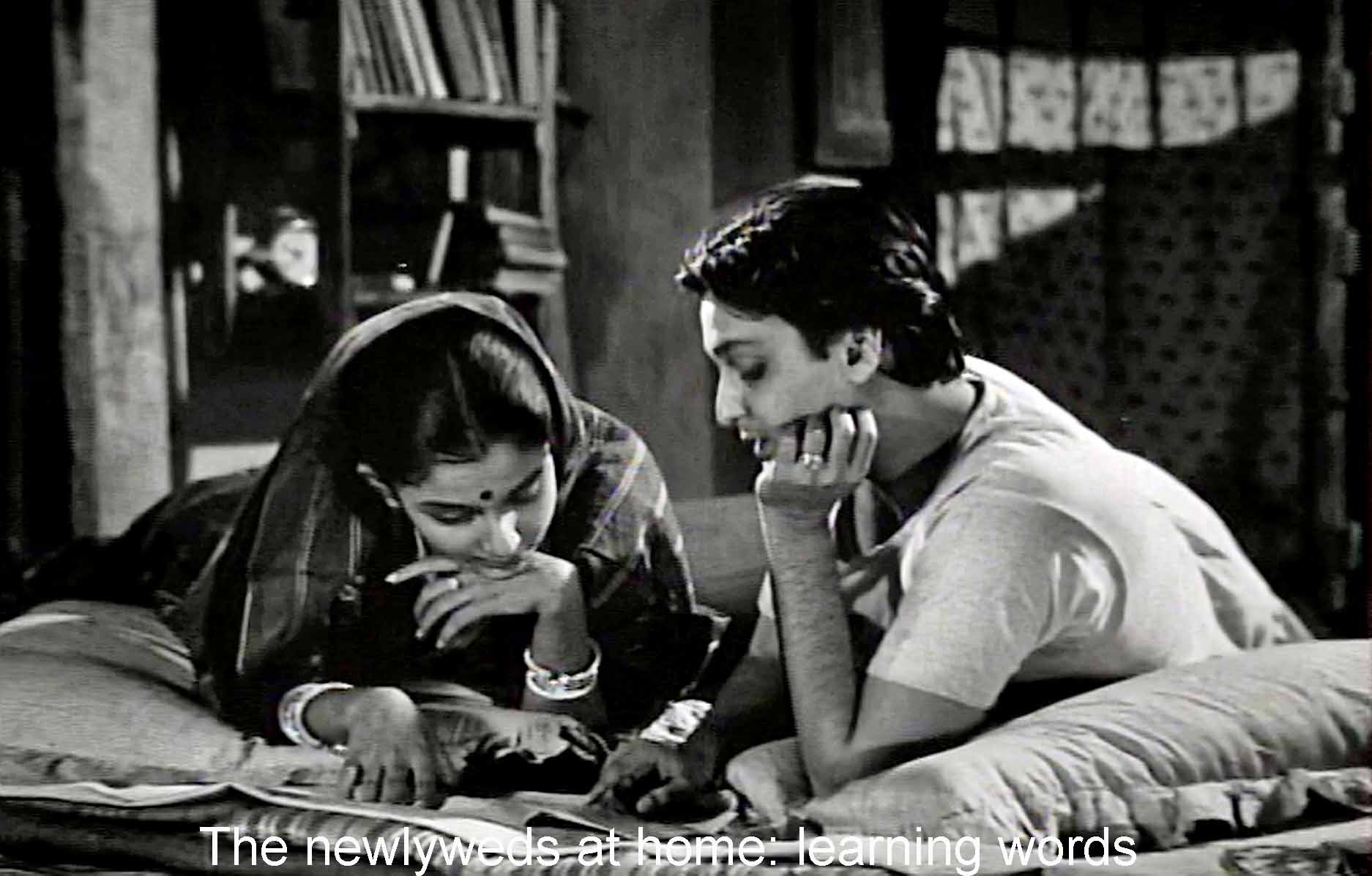 The newlyweds at home: learning words