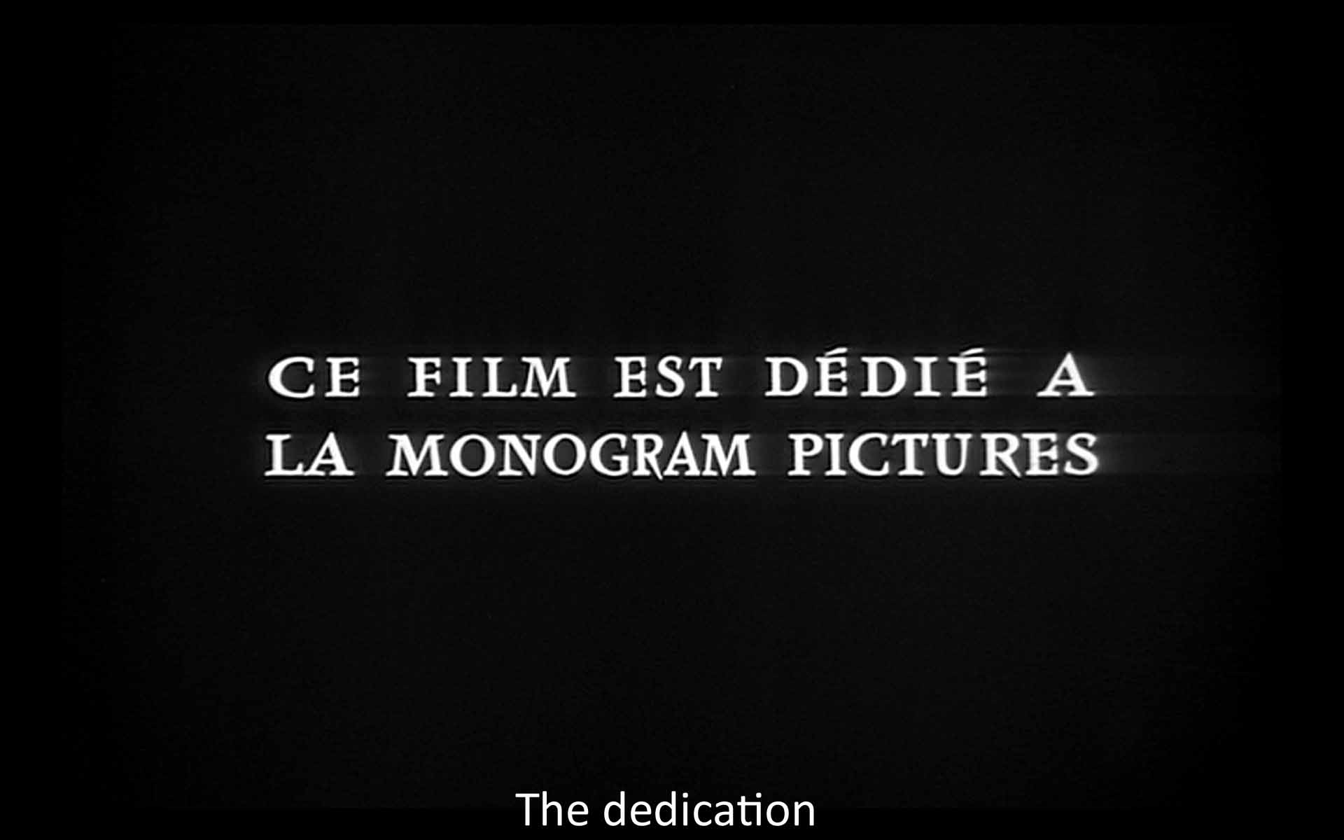 The dedication