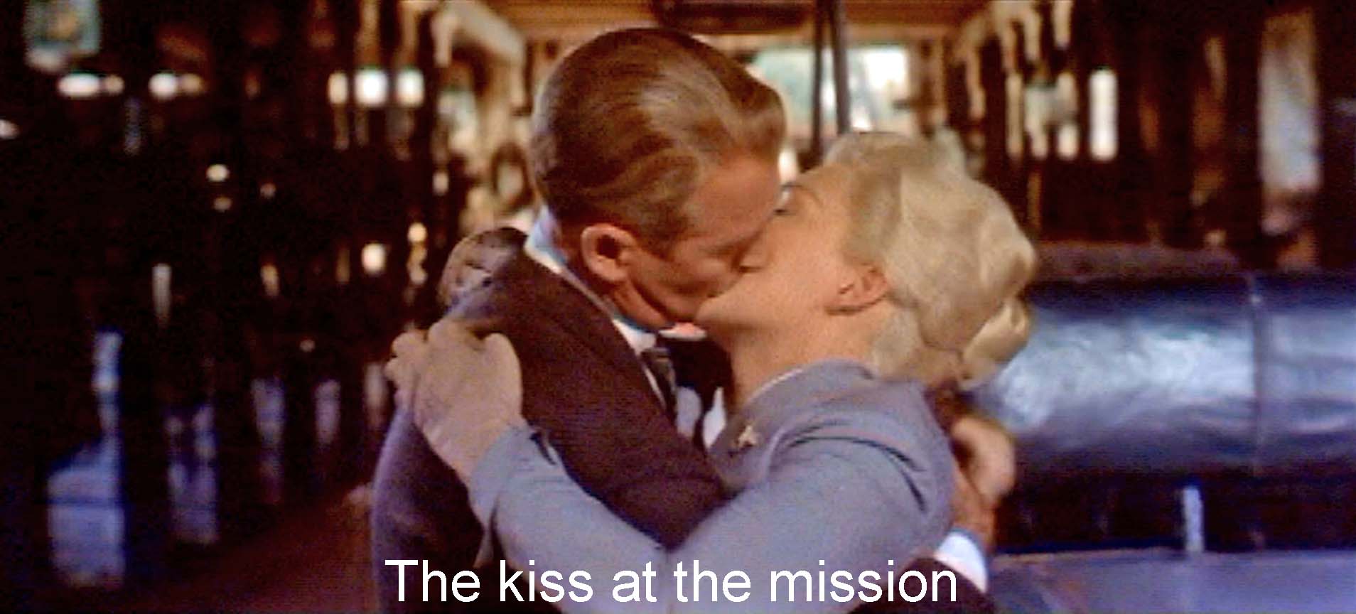The kiss at the mission